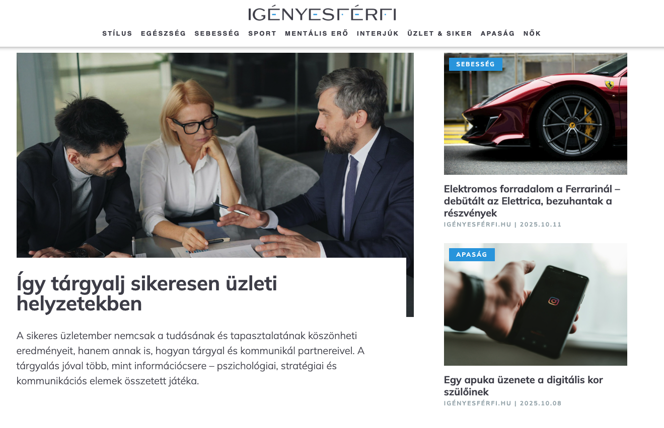 Igényesférfi.hu